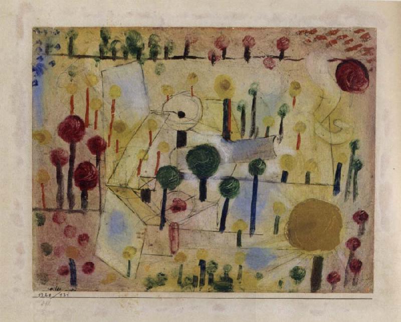 Paul Klee Abstract-imaginary garden China oil painting art